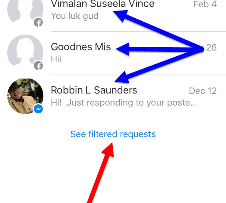 Find Facebook Other Messages Spam Folder Via Messenger App or URL